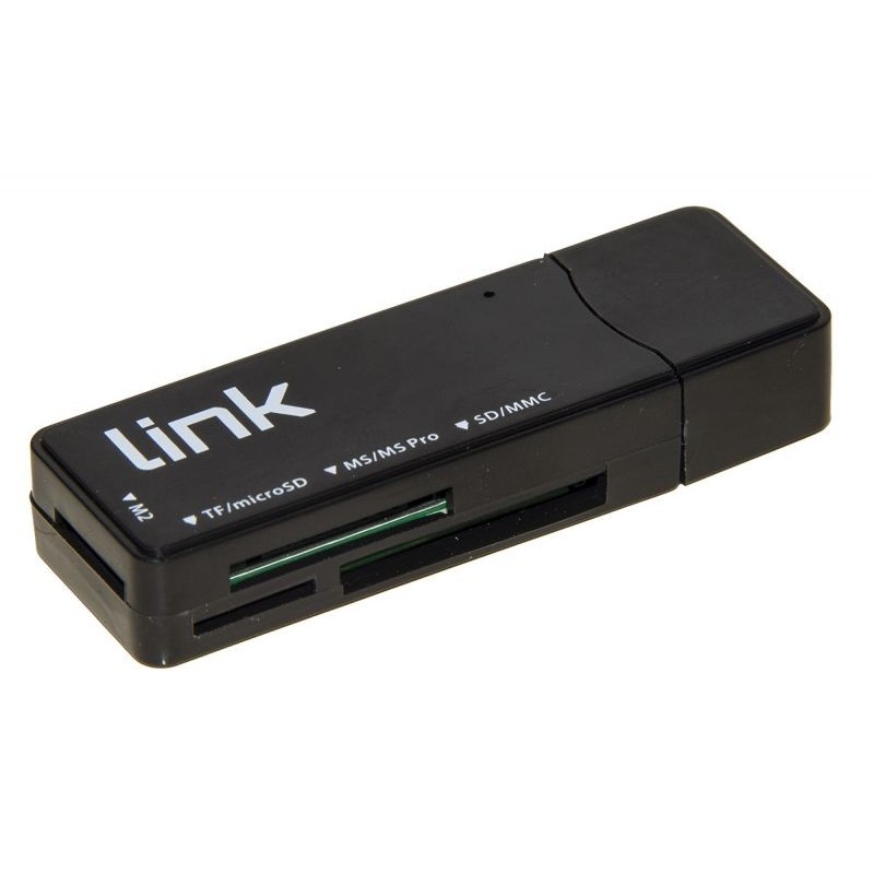 CARD READER ESTERNO USB 3.0 BK LINK MICRODSD/SD/MMC/MS/MSPRO/MSDUAL