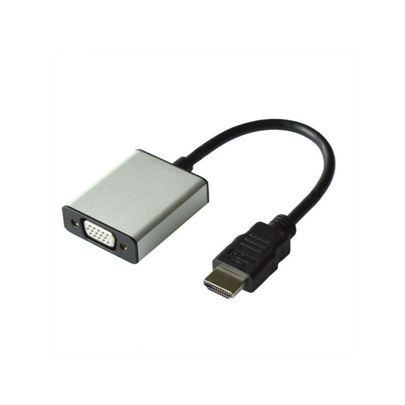 ADATTATORE HDMI-VGA M/F + AUDIO CON CAVO VALUE