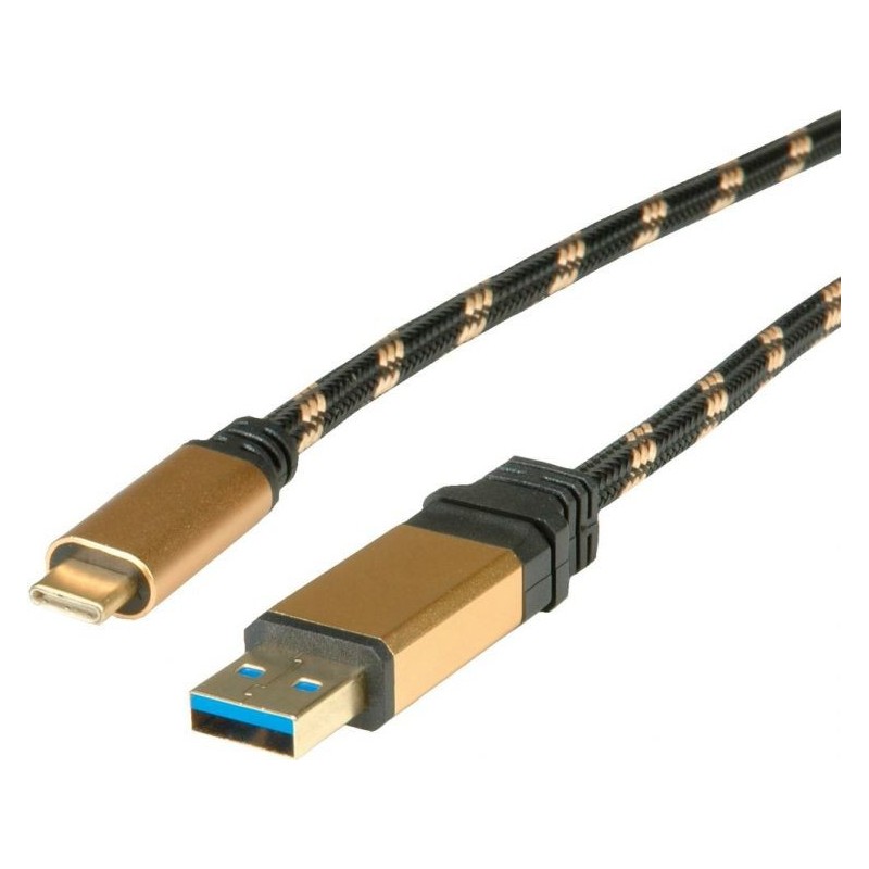 CAVO USB 3.1 A-C 1MT M/M TYPE C GOLD ROLINE